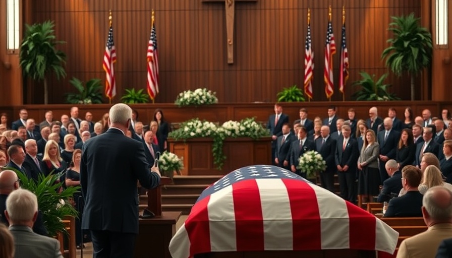 Sylvester Turner legacy church service with flag-draped casket.