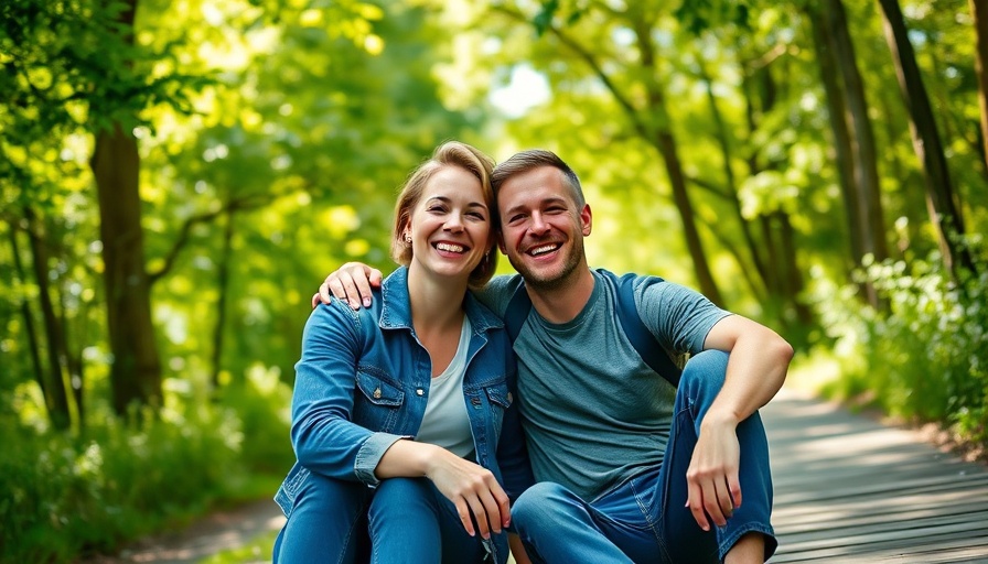 Couple outdoors with chicken, embodying plant-based lifestyle.