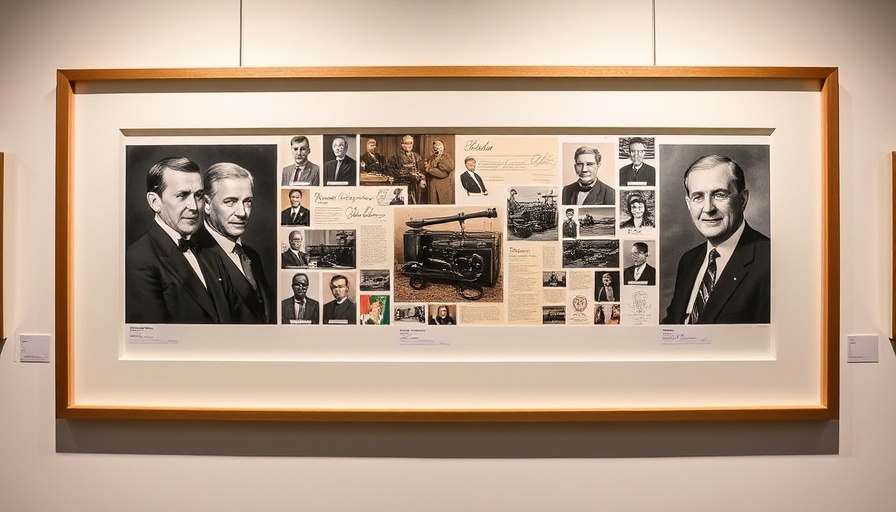 Framed gallery with autopen signature and historical portraits, autopen signature controversy Biden Trump.