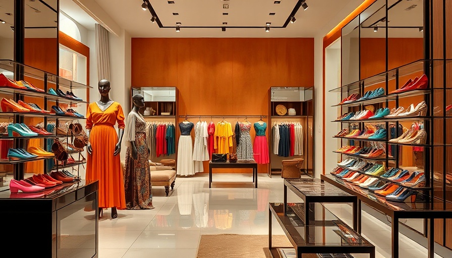 Latin American luxury store in Austin with vibrant decor and fashion.