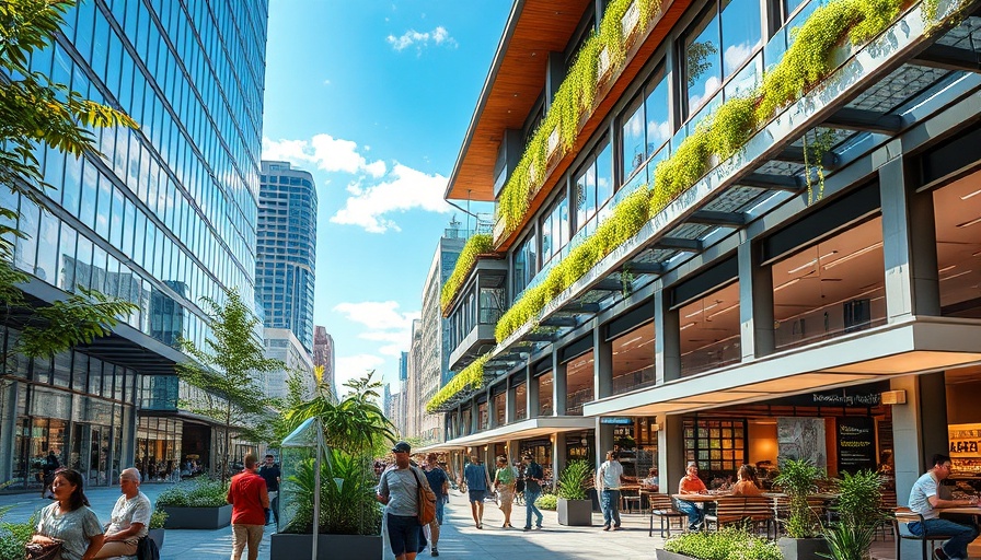 Modern upscale shopping and dining complex in Cedar Park.