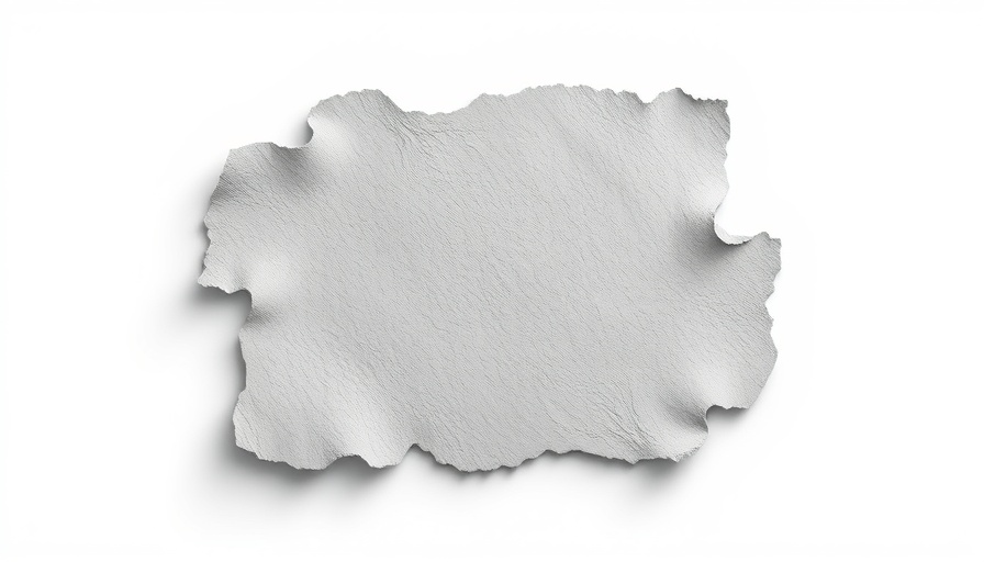 Abstract gray shape with intricate borders, minimalistic