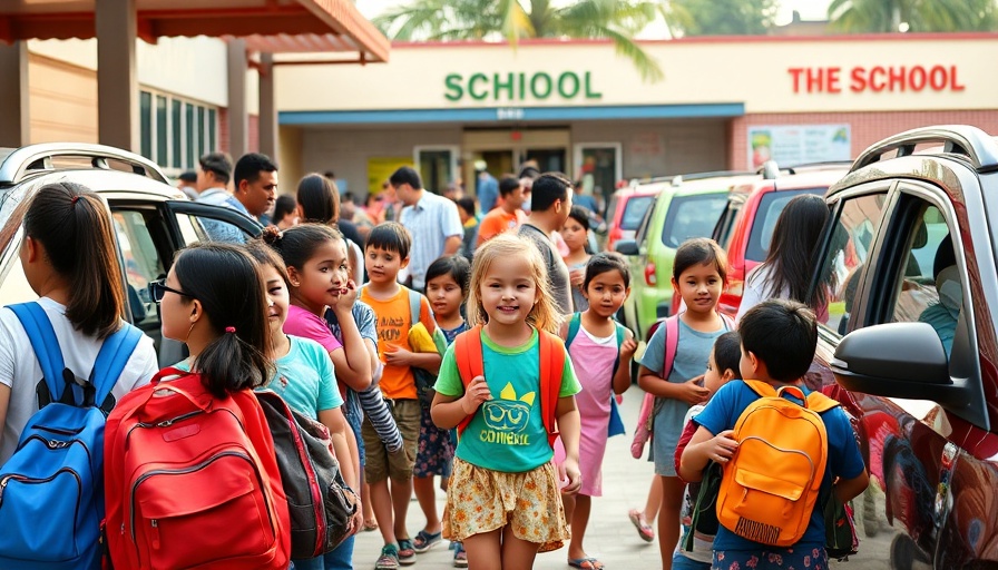Austin ISD student pick-up hubs bustling with activity.