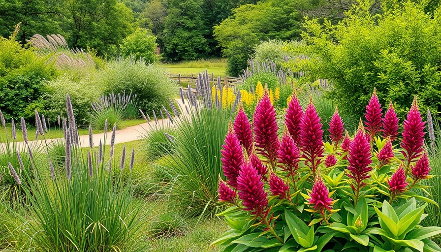 Austin park with native plants highlighting water conservation efforts.