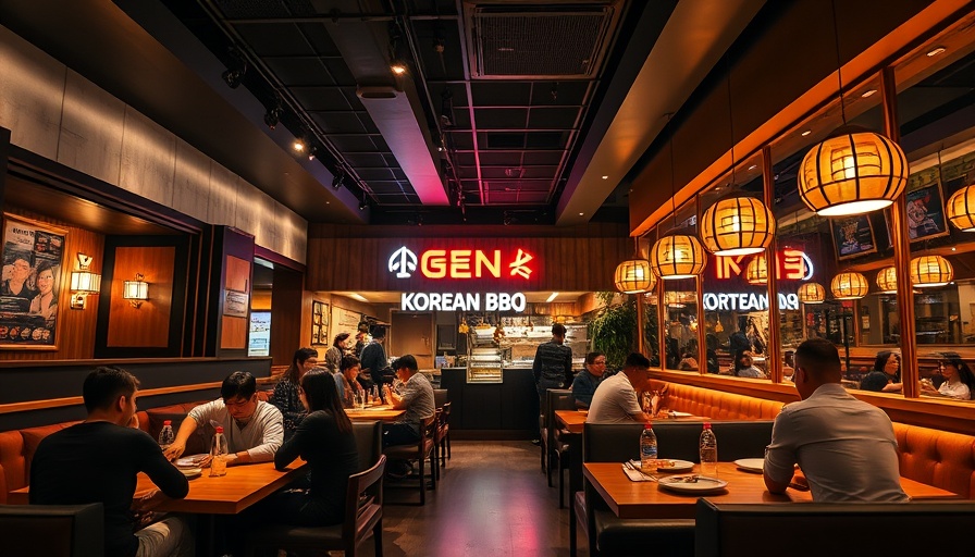 Gen Korean BBQ House Austin interior with diners enjoying meals.
