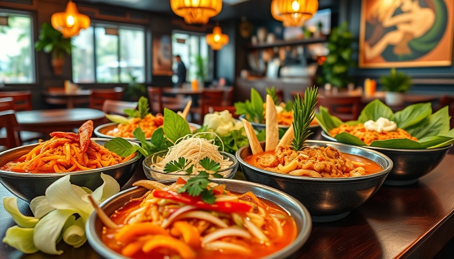 Colorful Thai cuisine in far Northwest Austin, vibrant dishes.