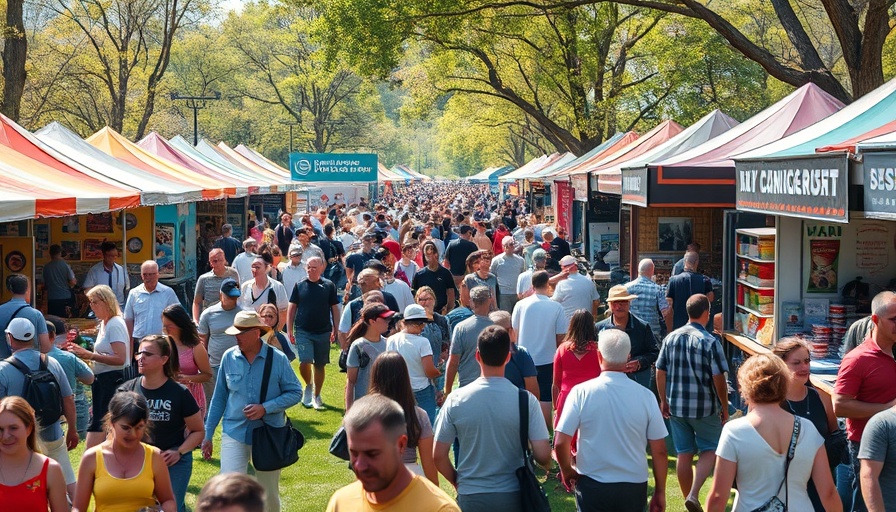 Vibrant Pecan Street Festival in Bee Cave with lively crowd and stalls.