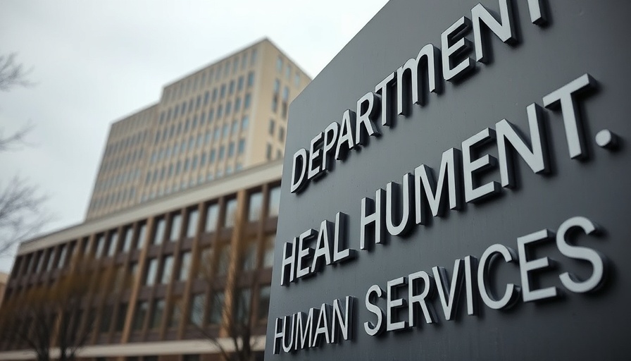 Department of Health and Human Services sign, related to COVID funding cuts local health departments