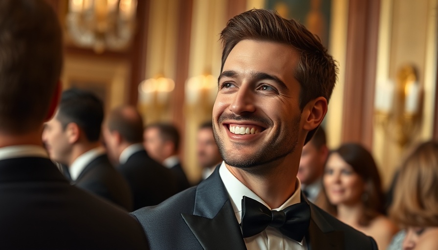 Smiling man attending event, merging X with xAI discussion.