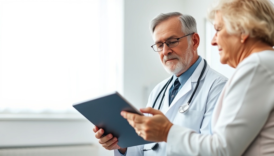 Doctor discussing potential medical misdiagnosis with elderly patient.