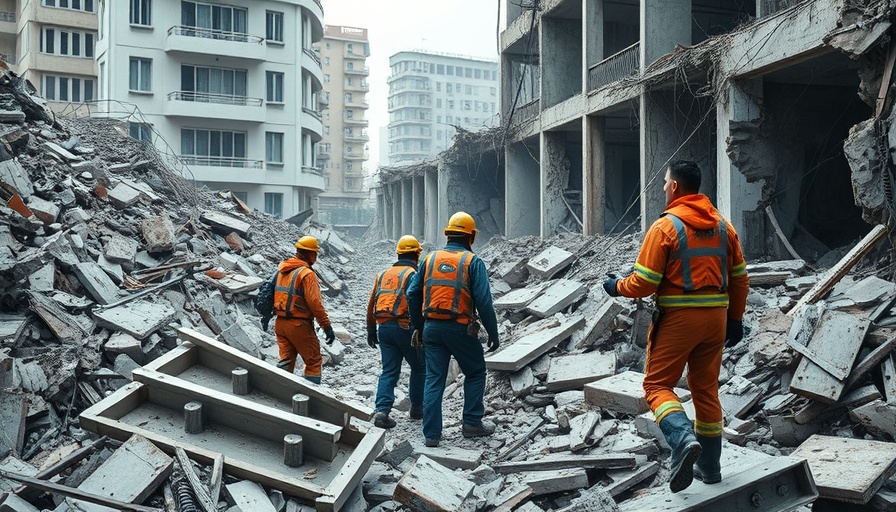 Myanmar earthquake rescue operation amidst rubble