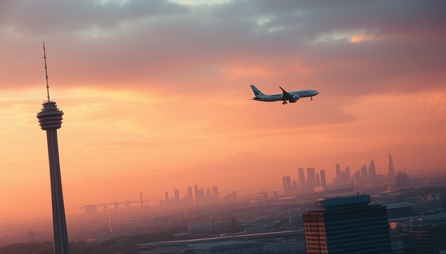 Delta flight close call investigation image with control tower and plane.