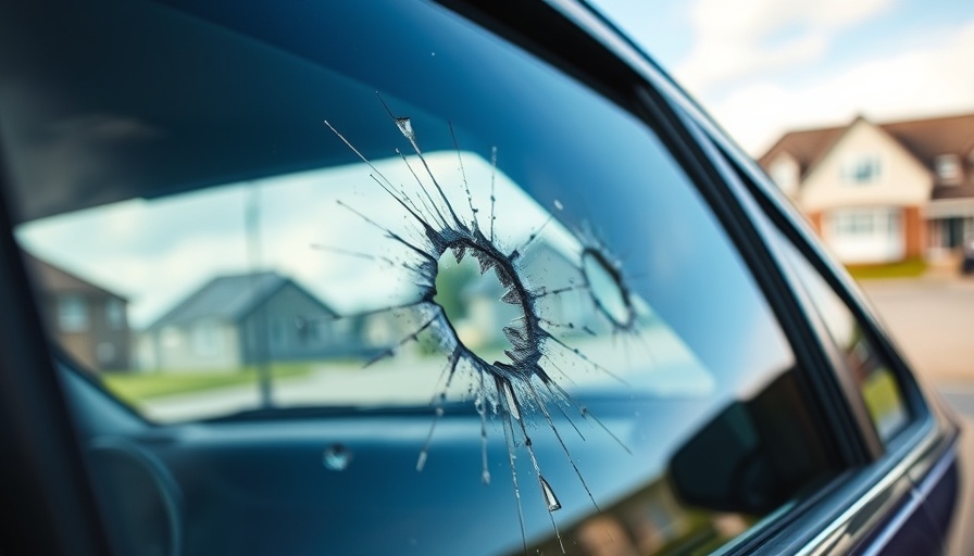 Houston shooting news: car window with bullet holes.