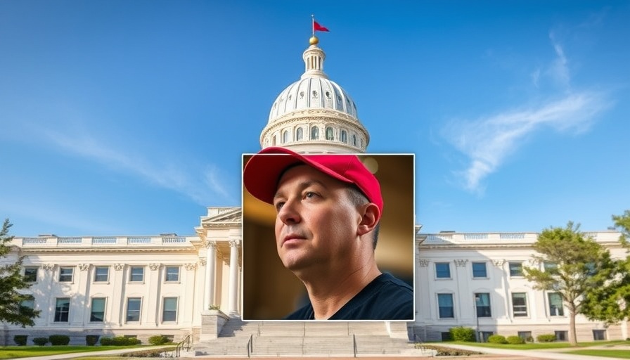 Wisconsin Supreme Court image featuring man in red hat.
