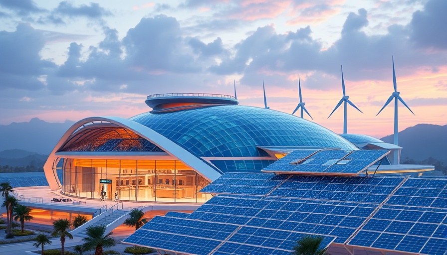 Futuristic energy facility showcasing Schneider Electric investment in U.S. energy