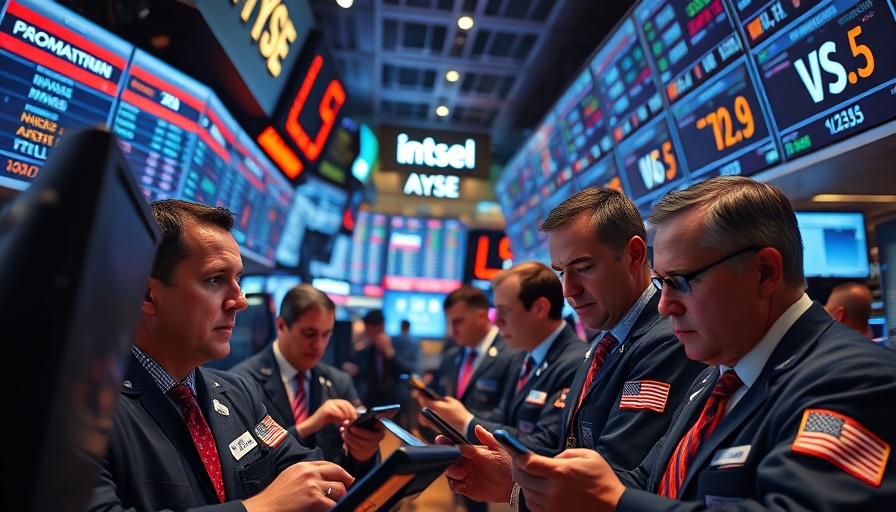 Stock traders focus intently on market screens amid S&P 500 quarterly performance decline 2022.