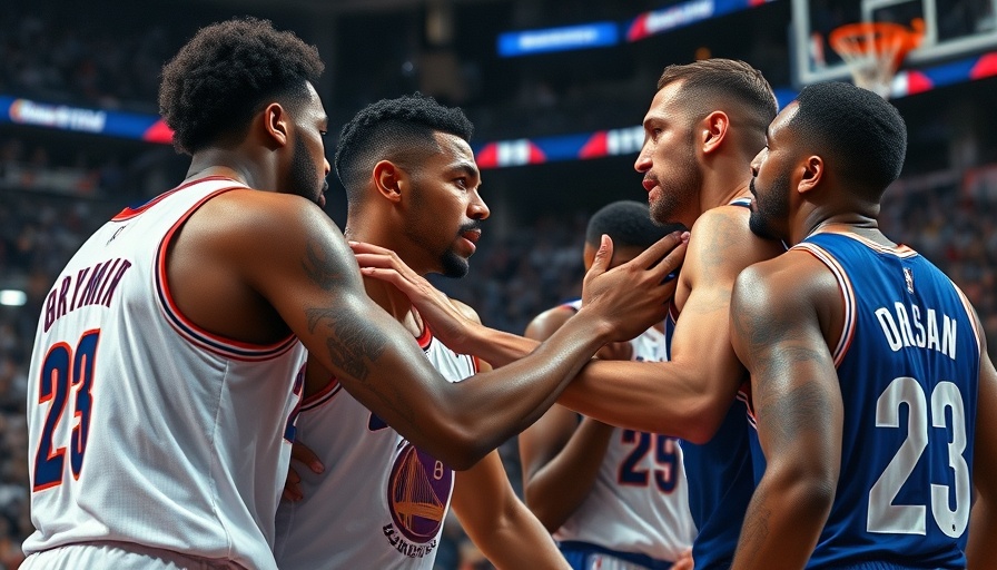 NBA player suspensions: intense on-court altercation during game.