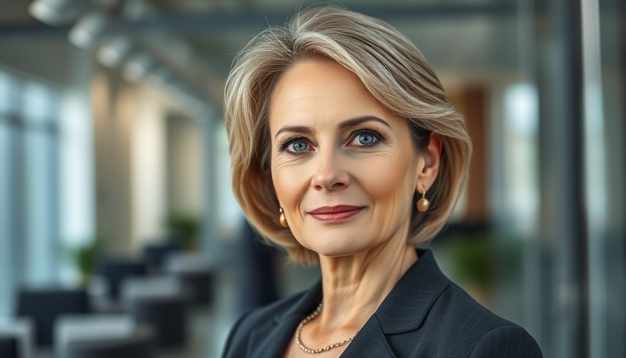Funding Gavi for children's health, professional woman profile portrait.