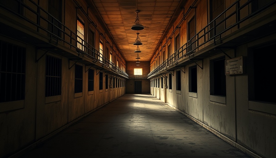 Texas prison cell block with light streaming, highlighting heat safety issues.