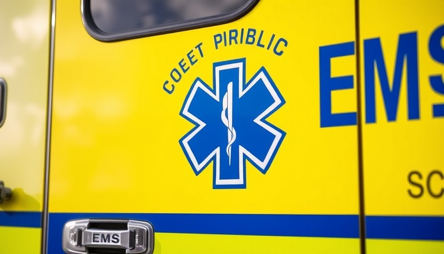 Austin-Travis County EMS emblem on a vehicle door illustrating EMS vacancies.