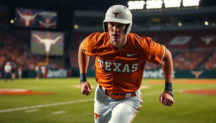 Texas Longhorns player during series win against Georgia Bulldogs.