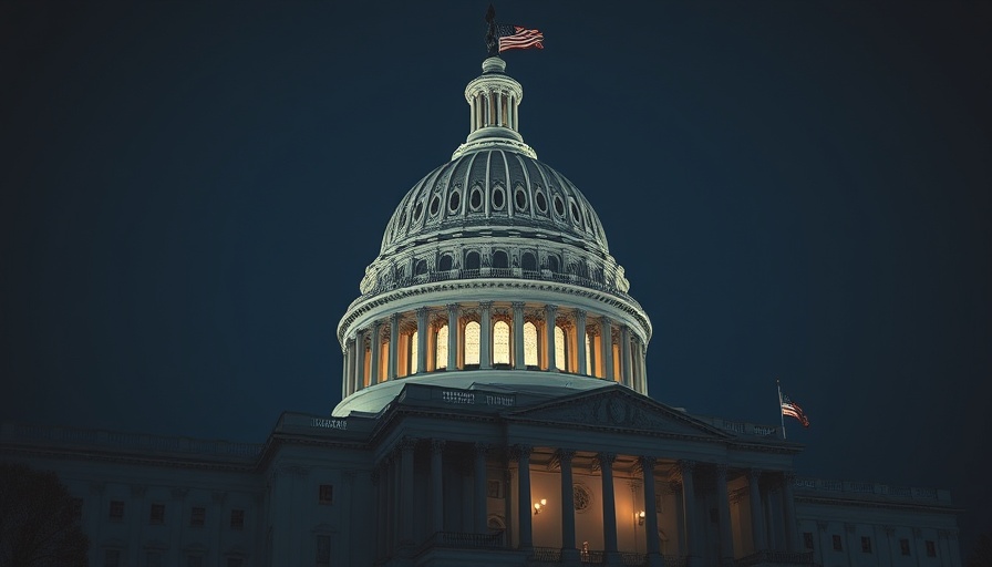 US Capitol dome at night, symbol of Medicaid cuts health and wellness