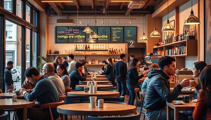 New bustling cafe in North Frisco with modern interior