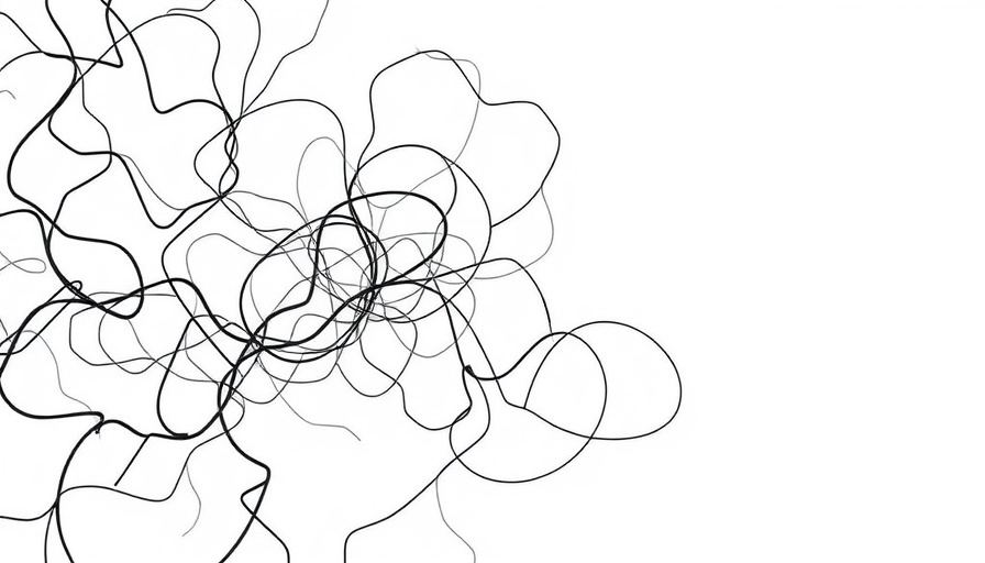Complex abstract illustration of intertwined pathways.
