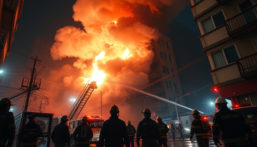 Houston apartment fire response, firefighters battling blaze.