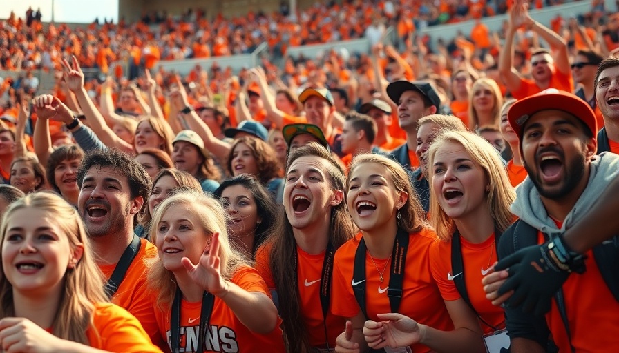 Enthusiastic crowd at college football game, UT student athletes NIL earnings