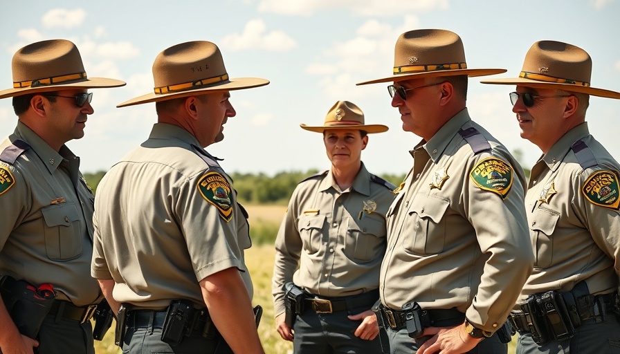 Texas State Troopers Foundation gathering in countryside