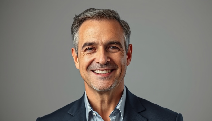 Landsea Homes Texas leadership portrait of middle-aged man smiling.