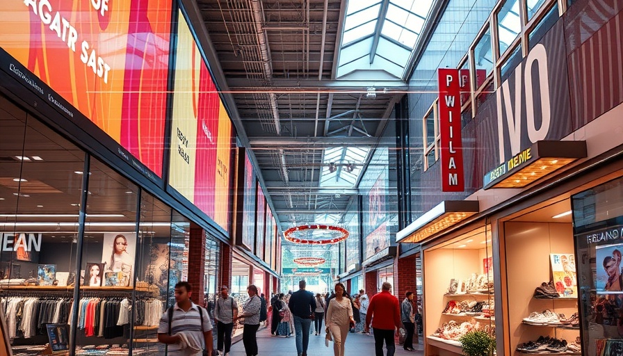 Austin retail trends in modern retail space with vibrant displays.