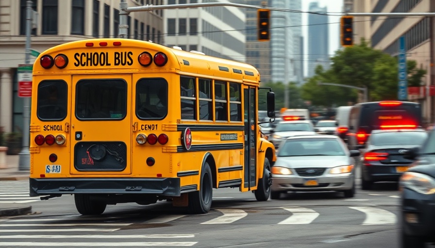 Damaged HISD school bus at an accident scene with emergency responders.