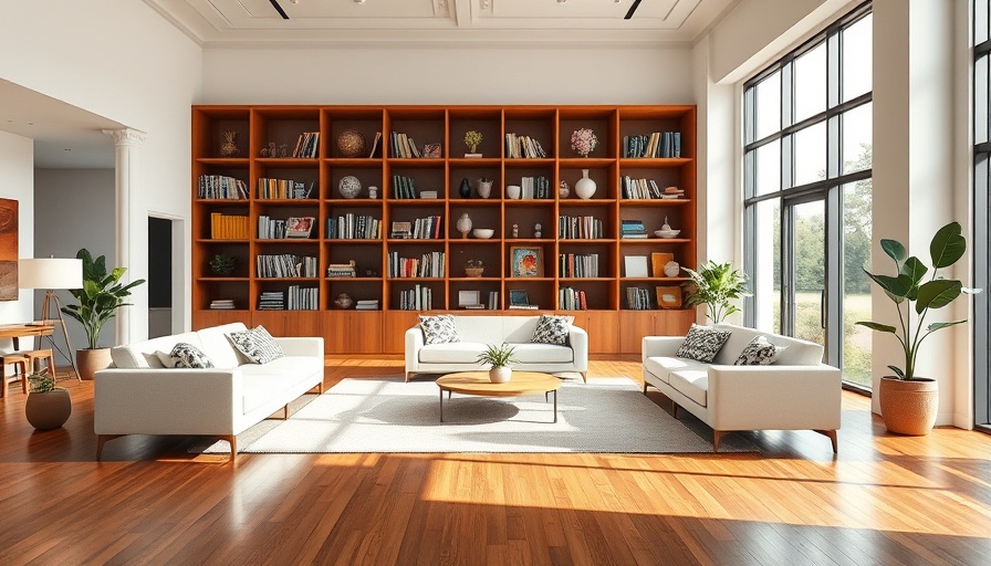 Modern community room in affordable housing for seniors in Austin.