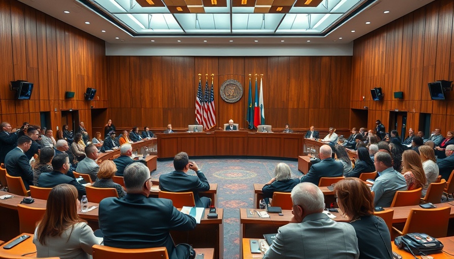 Diverse panel in modern chamber, Austin local news context