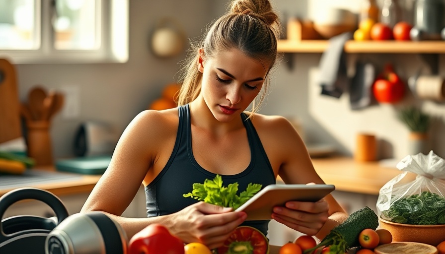 Female athlete considering nutrition options related to injury risk