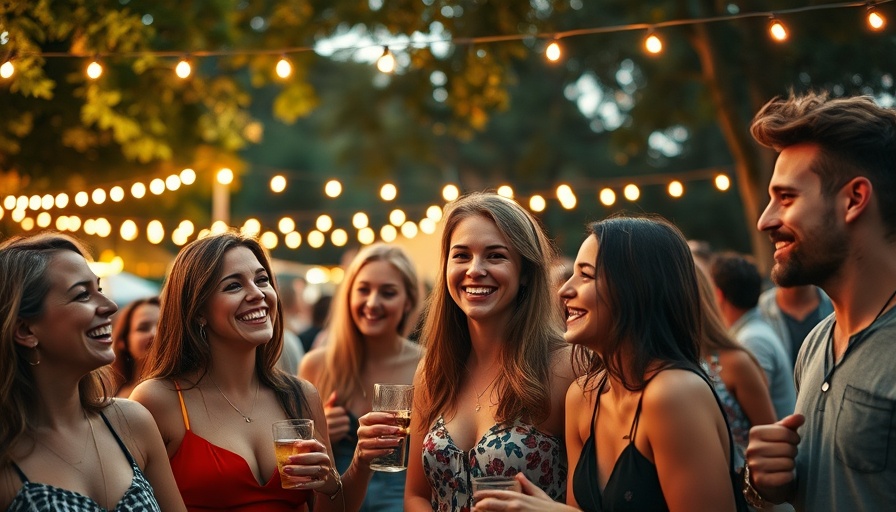 People enjoying festive outdoor gathering in Austin.