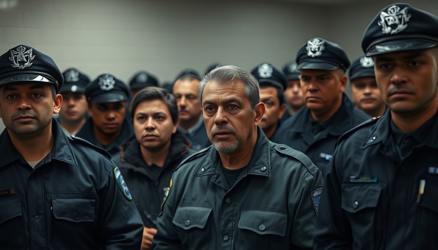 Tren de Aragua gang members in police custody before deportation
