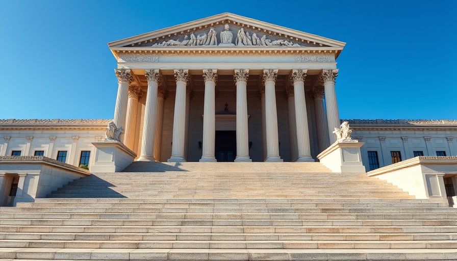 The majestic Supreme Court building highlighting deportation issues.