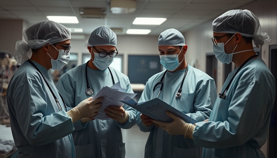 Medical team in protective gear consulting during Texas measles outbreak.