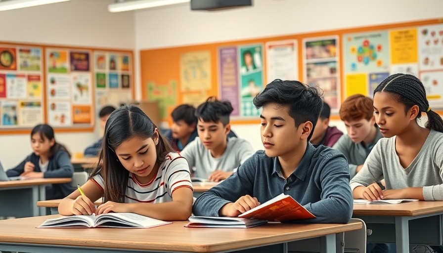 Diverse students in a classroom representing Texas education savings.
