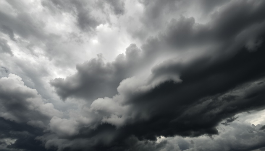 Dark storm clouds in Central Texas sky indicate severe weather preparedness.