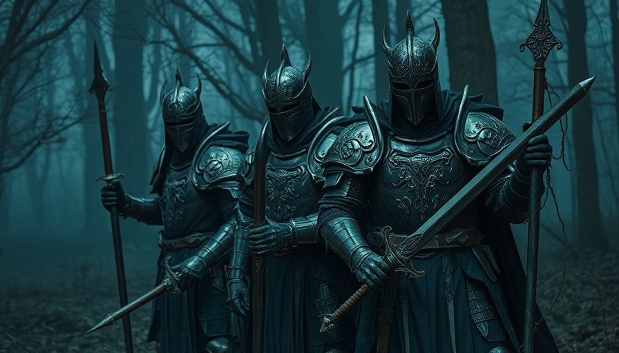 Full Of Hell New EP Broken Sword Rotten Shield cover art depicting knights.