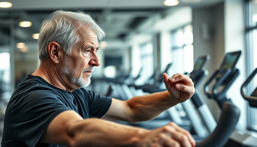 Senior fitness mistakes showcased with elderly man in gym.