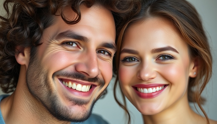 Close-up portraits of a smiling man and woman, doomsday mom timeline.