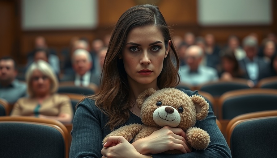 Woman at Texas Walmart shooting trial holding teddy bear