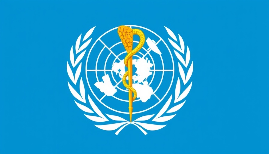 WHO emblem symbolizing authority amid funding cuts.