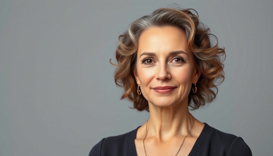Elegant middle-aged woman portrait for Tina Knowles Memoir.