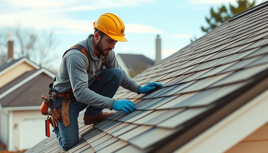Professional roofing contractor working on roof installation in Georgetown.